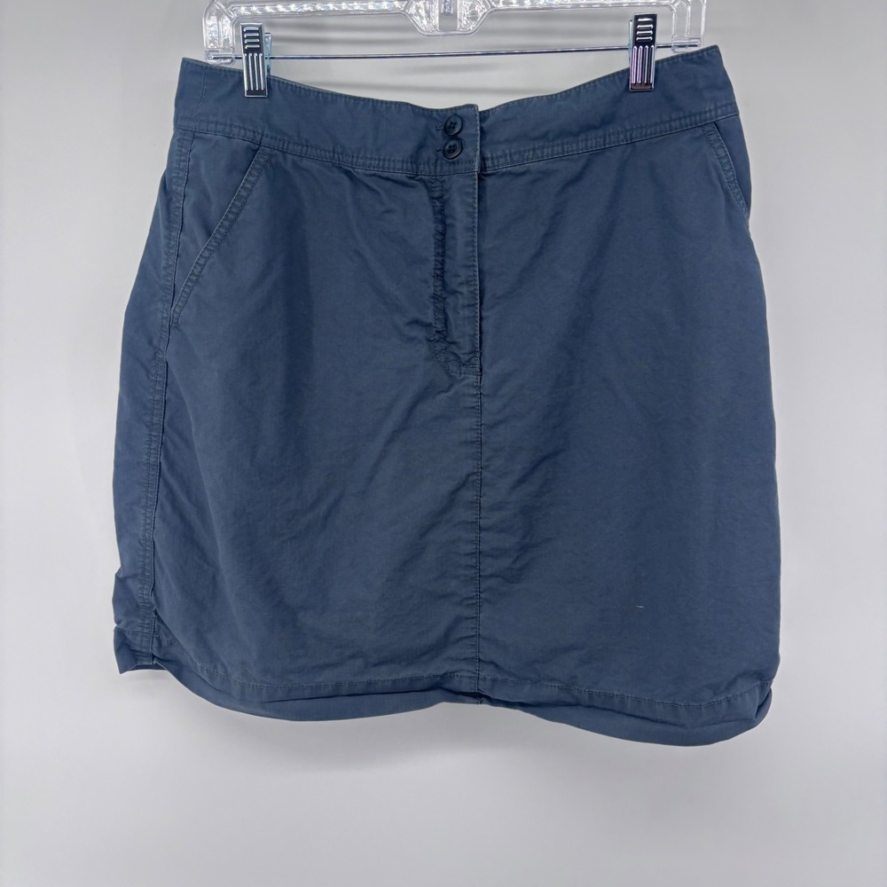 LL Bean Womens Blue Skortโ Casual Outdoor Travel Skirt Shorts Size 14